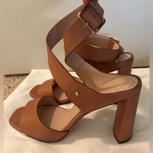 NWOB! AD & Daughters Strappy Leather Heels, Size 8.5